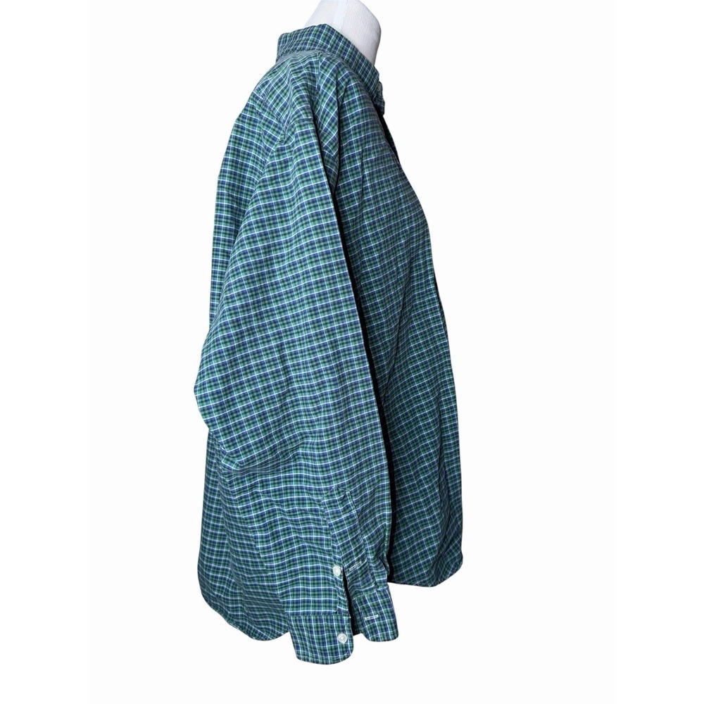 Ralph Lauren Big Shirt Mens Large Long Sleeve Button Down 100% Cotton Plaid - Picture 3 of 5